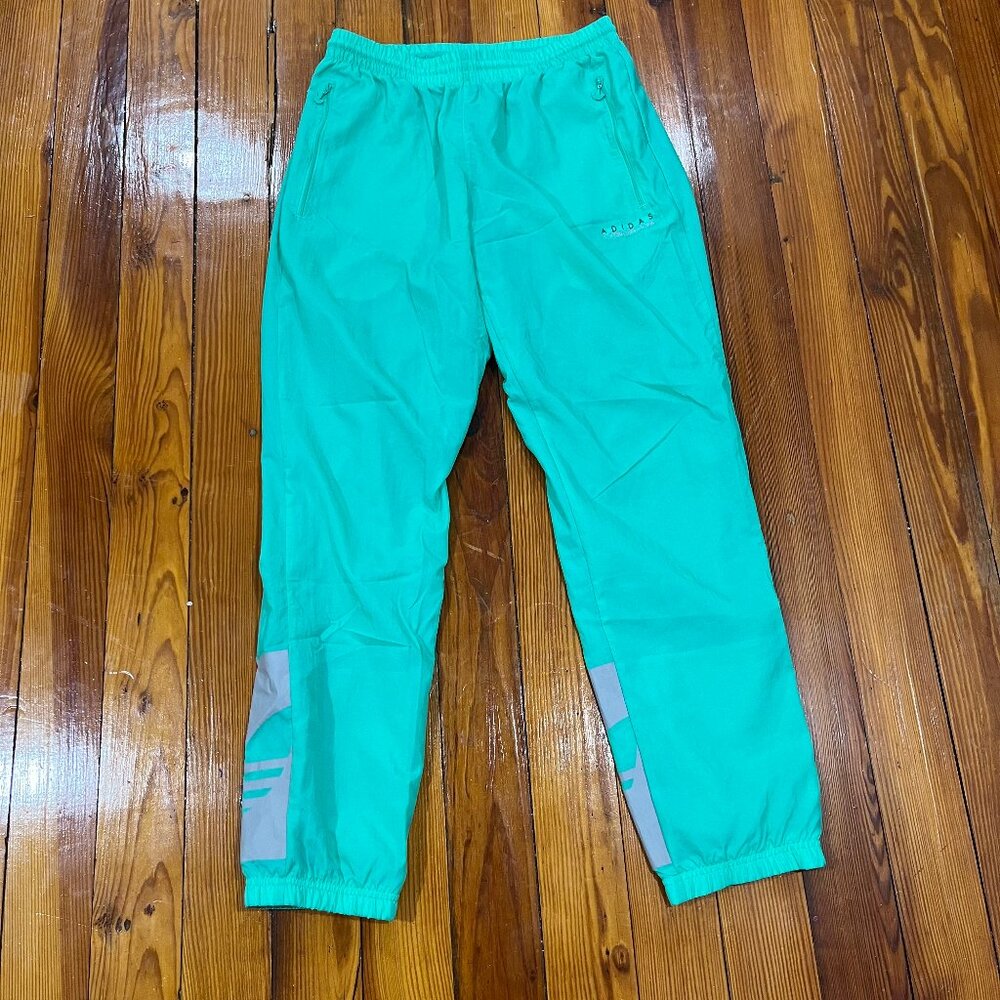 adidas Teal Joggers with Reflective Panels